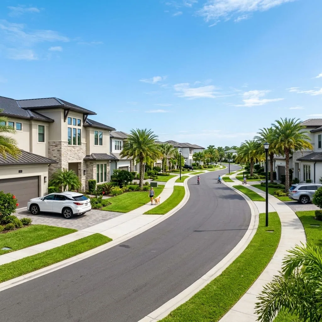 Residential neighborhood in Valrico, FL